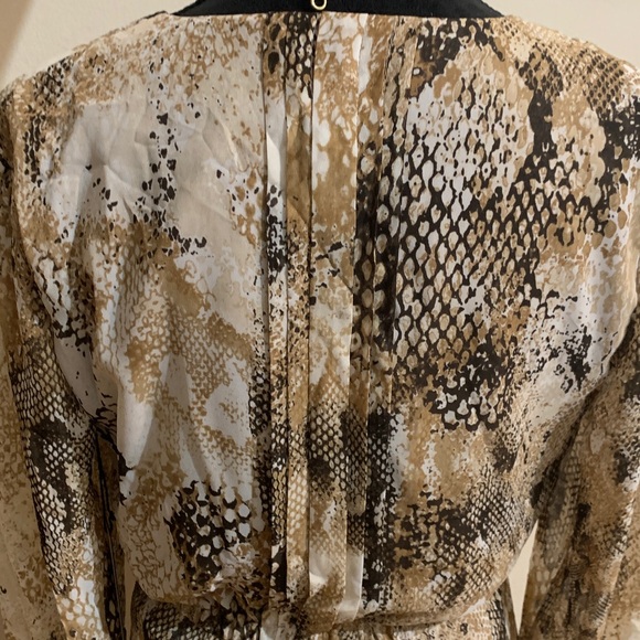 Snake Print Long Sleeve Dress - Picture 8 of 11